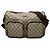 Gucci Beige GG Supreme Crossbody mit Doppeltasche