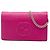 Cartera con cadena Soho Gucci en piel de becerro granulada rosa