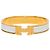 Bracelete Clic H PM em esmalte branco Hermès