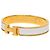 Bracelete Clic H PM em esmalte branco Hermès - vista 2