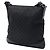 Borsa Messenger Piatta Gucci in Nylon GG Nero - vista 2