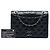 Chanel Black Medium Quilted Lambskin Ballerine Flap Nero - vista 7