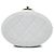 Chanel Vanity Case Elegante in Lambskin Bianco con Catena CC - vista 3