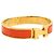 Pulsera Clic H PM de esmalte naranja Hermès Narrow - vista 2