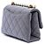 Chanel Gray Paris Manchester Small Quilted Lambskin Faux Pearl Flap Marrone Grigio antracite - vista 2