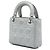 Autre Marque Dior Silver Mini Iridescent Lambskin Cannage Lady Dior Plata - vista 2