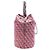Borsa a tracolla con coulisse Chanel Coco Beach in tela stampata rosa