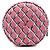 Borsa a tracolla con coulisse Chanel Coco Beach in tela stampata rosa - vista 3