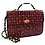 Bally Vintage Lederhandtasche Schwarz Rot