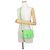 Triomphe Céline Borsa a tracolla Celine in pelle verde chiaro - vista 4
