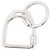Hermès Hermes Charm Etrier Schlüsselanhänger Silber