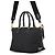 Bolsa de mão Prada preta em couro e tela jacquard Preto - vista 3