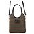 Borsa a mano Miu Miu Ivy Mini in tessuto e pelle Nero Multicolore Verde