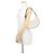 Céline Bolso de hombro de piel Celine Triomphe Ava Blanco - vista 4