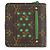 Portafoglio bi-fold Louis Vuitton Monogram Perfo Verde chiaro - vista 3