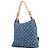 Louis Vuitton Monogram Denim Baggy GM Schultertasche Blau Gelb - Ansicht 2