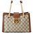 Padlock Borsa a tracolla Gucci GG Supreme con lucchetto Marrone Beige