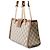 Padlock Borsa a tracolla Gucci GG Supreme con lucchetto Marrone Beige - vista 2