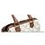 Céline Bolsa Boston Small Triomphe Celine Marrom Bege - vista 7