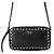 Borsa a tracolla Jimmy Choo in pelle nera Nero