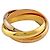 Cartier Trinity Ring Silber Golden - Ansicht 4
