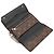 Louis Vuitton Monogram Macassar Portefeuille Long Tri-fold Wallet Marrone Nero Monogramma - vista 7