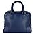 Borsa a tracolla in pelle Loewe Amazona 75 Blu navy - vista 3