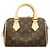 Borsa Louis Vuitton Monogram Speedy Bandoulière 20 Marrone Beige - vista 10