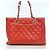 Bolso Tote con cadena Chanel Matelassé Roja - vista 14