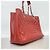 Bolso Tote con cadena Chanel Matelassé Roja - vista 2