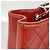 Bolso Tote con cadena Chanel Matelassé Roja - vista 8