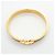 Bracciale Hermès Clic Clac PM GP Plated Gold Greige Donna D'oro Grigio - vista 3