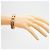 Bracciale Hermès Clic Clac PM GP Plated Gold Greige Donna D'oro Grigio - vista 6