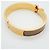 Bracciale Hermès Clic Clac PM GP Plated Gold Greige Donna D'oro Grigio - vista 9