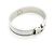 Brazalete Hermès Clic Clac PM Plata Blanco - vista 2