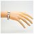 Brazalete Hermès Clic Clac PM Plata Blanco - vista 6