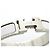 Brazalete Hermès Clic Clac PM Plata Blanco - vista 7