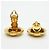Pendientes de clip Chanel chapados en oro Dorado - vista 3