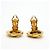 Pendientes de clip Chanel chapados en oro Dorado - vista 6
