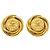 Chanel vergoldete Clip-Ohrringe Golden