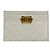 Tarjetero Chanel Boy Chevron Caviar Blanco