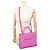 NUOVA BORSA A MANO DELVAUX TEMPETE MM IN PELLE ROSA BORSA A TRACCOLLA PURSE - vista 5