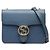 Borsa a tracolla Gucci Interlocking G Chain Blu