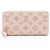 Portafoglio Zippy Louis Vuitton in pelle Mahina Rosa