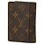 Louis Vuitton Porte Cartes Vertical Pass Case Castaño - vista 2