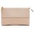 Chloé Clutch Joe Chloe de piel de becerro granulada Castaño Beige