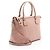 Gucci Große Satchel-Tasche aus Leder mit GG-Anhänger Pink - Ansicht 2