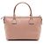 Gucci Große Satchel-Tasche aus Leder mit GG-Anhänger Pink - Ansicht 3