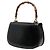 Gucci Bamboo Handtasche schwarz - vista 2