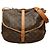 Borsa a tracolla Louis Vuitton Monogram Saumur 35 Marrone